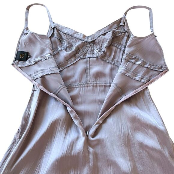 Tree 100% Silk Beaded Slip Dress - Picture 6 of 11